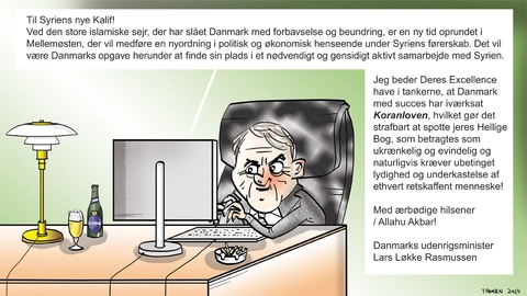 Det danske udenrigsministerium er ved at tilpasse sig den nye situation i Syrien.