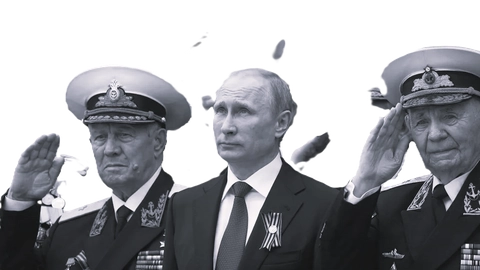 Putin fejrer erobringen af Krim ved en parade i maj 2014