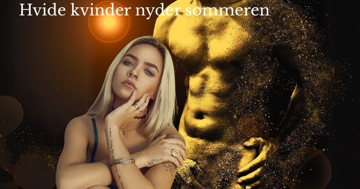 Sort Mand Selvtilstrækkelig kvindemagt med sort mand i sengen
